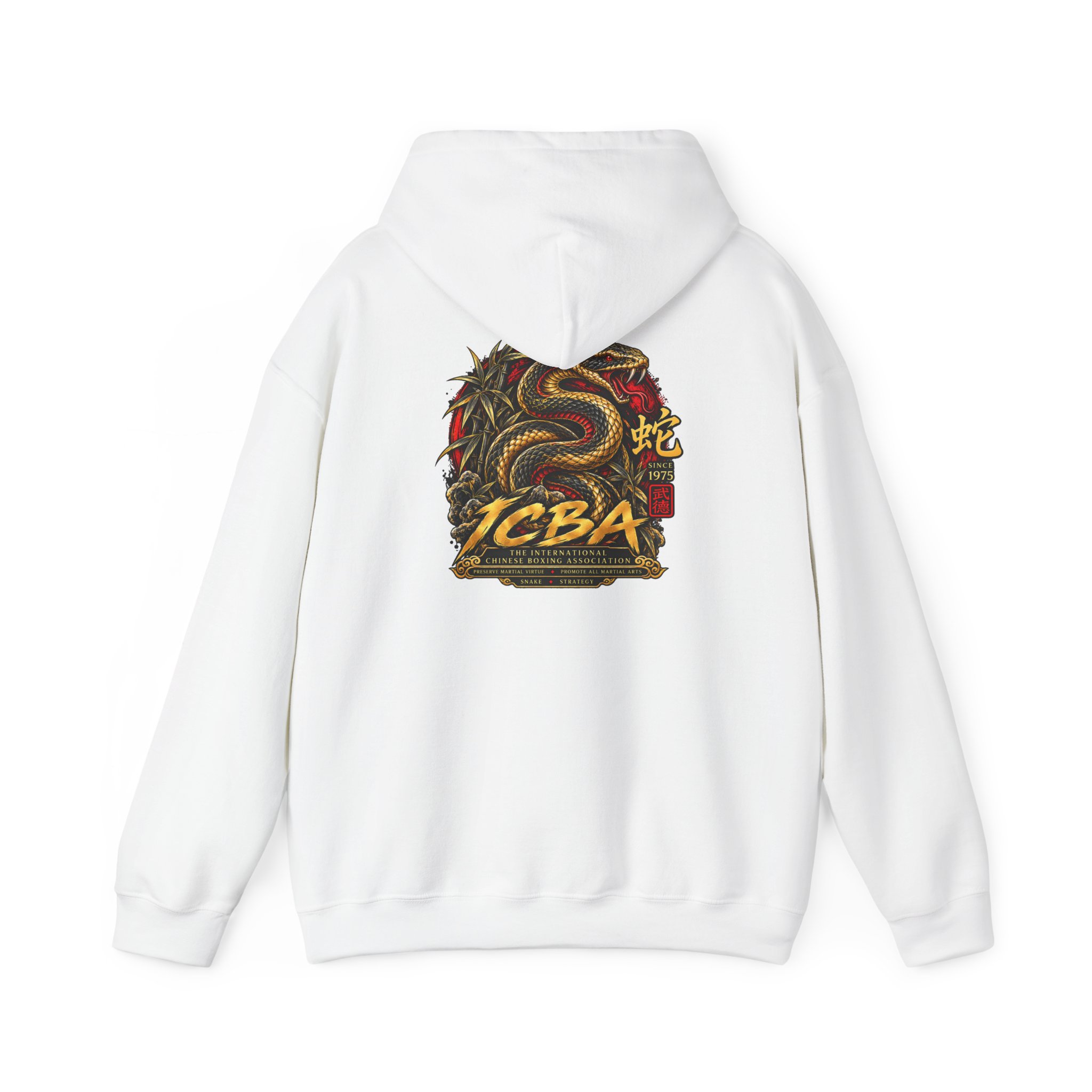 Snake Logo Hoodie — Vintage Martial Arts Graphic Sweatshirt - Image 6