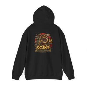 Snake Logo Hoodie — Vintage Martial Arts Graphic Sweatshirt