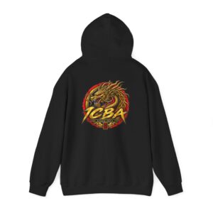 ICBA Dragon Logo Hoodie — Vintage Martial Arts Graphic Sweatshirt