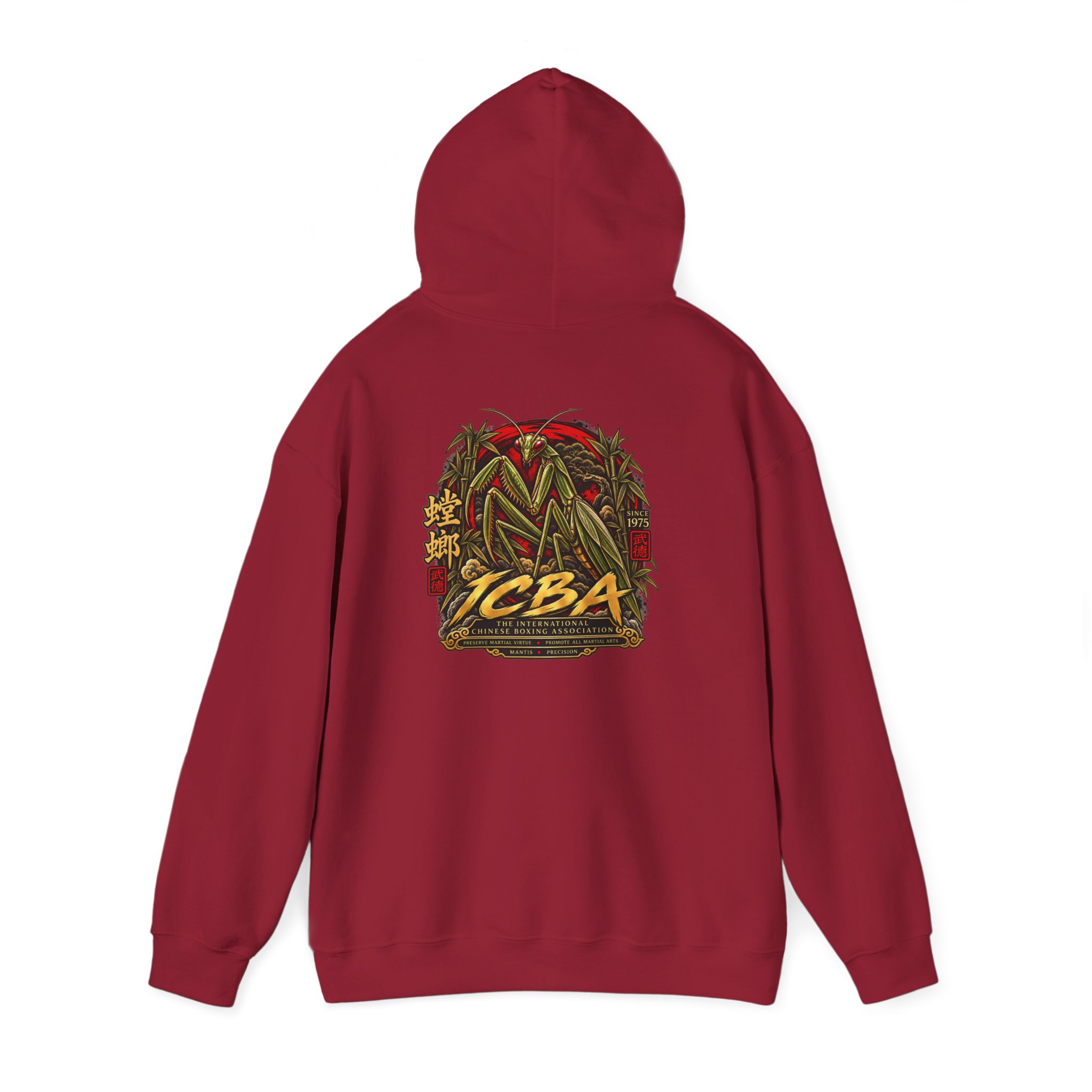 Preying Mantis Logo Hoodie — Vintage Martial Arts Graphic Sweatshirt - Image 19