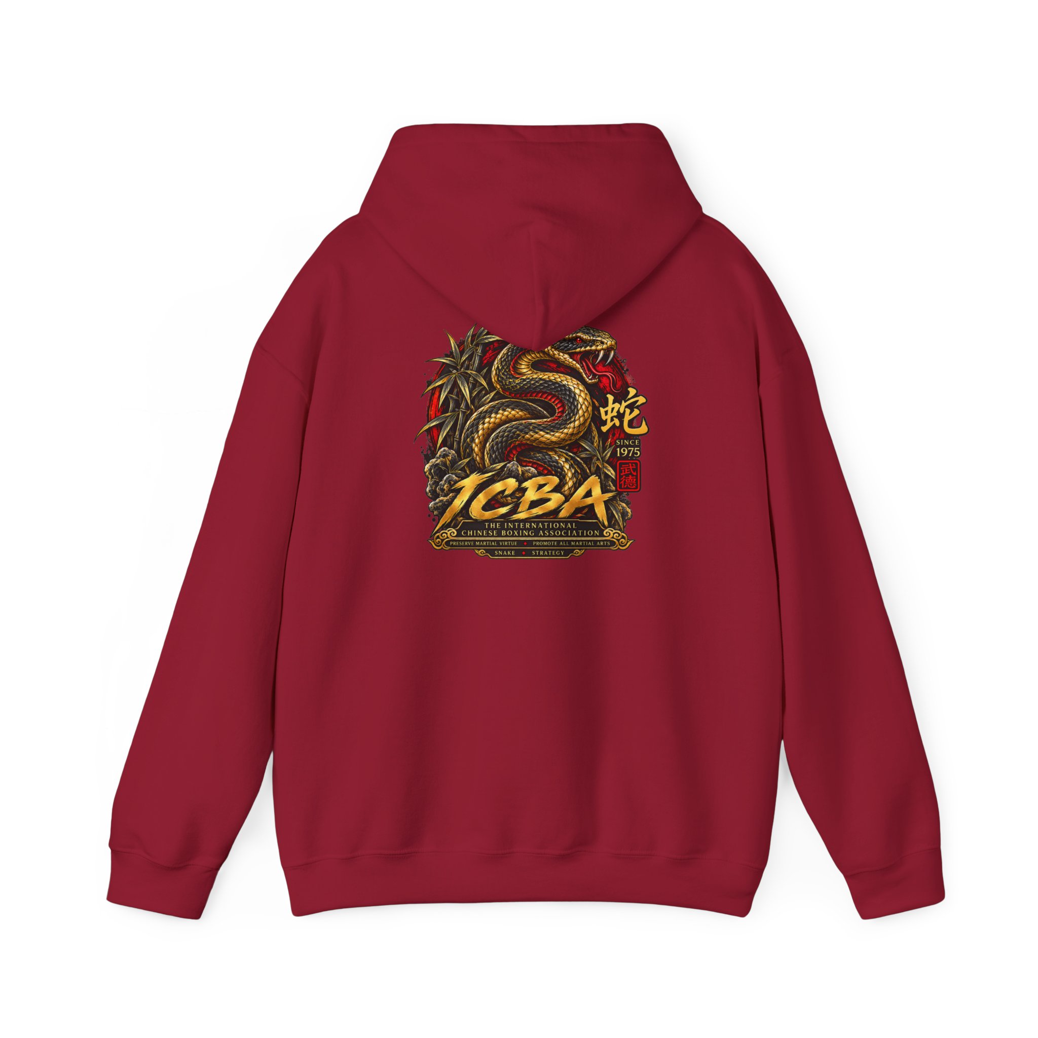 Snake Logo Hoodie — Vintage Martial Arts Graphic Sweatshirt - Image 18