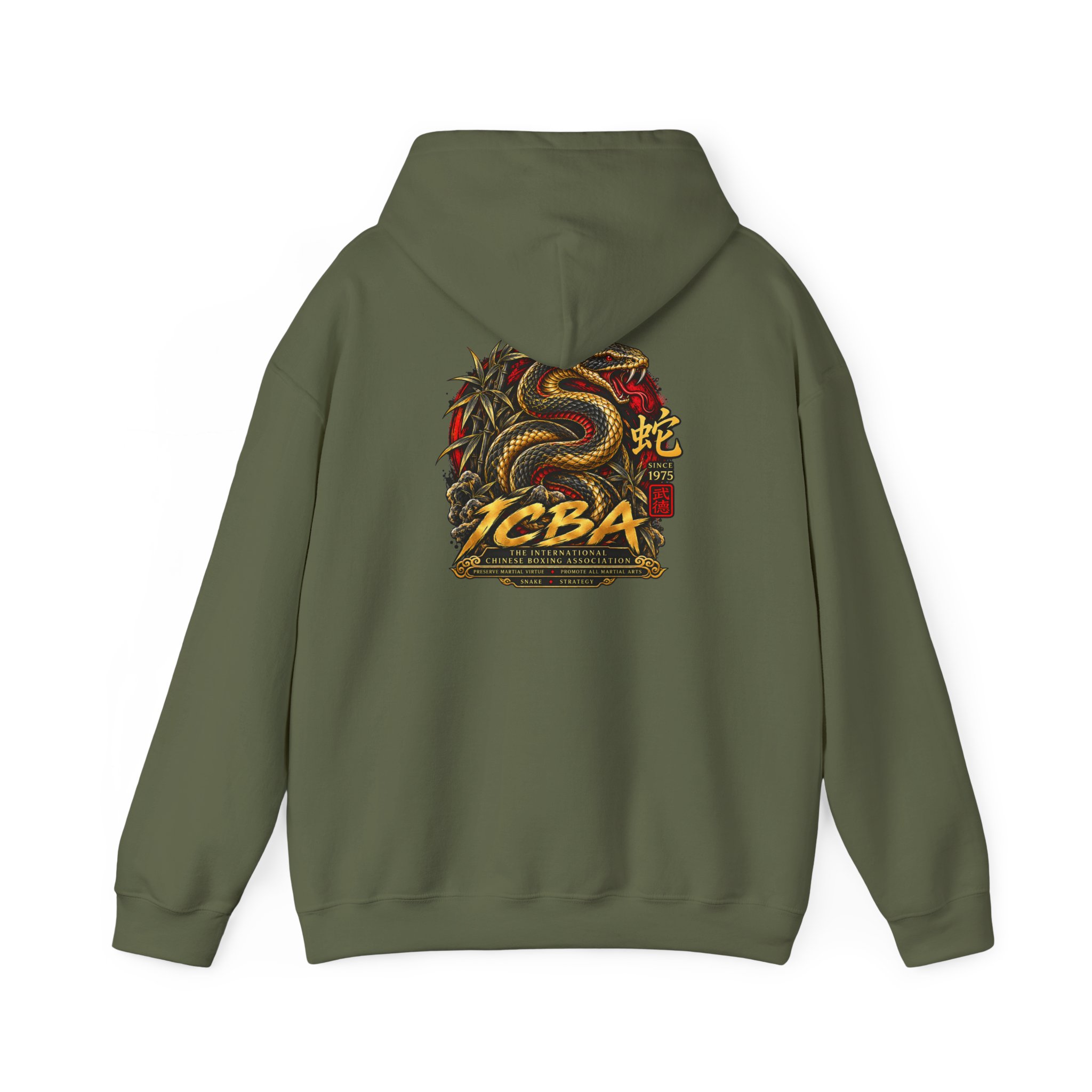 Snake Logo Hoodie — Vintage Martial Arts Graphic Sweatshirt - Image 10