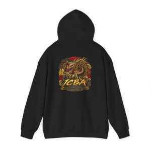 Dragon Logo Hoodie — Vintage Martial Arts Graphic Sweatshirt
